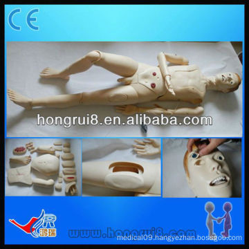 2013 advaced full-functional Human medical male/female nursing mannequins puncture simulator